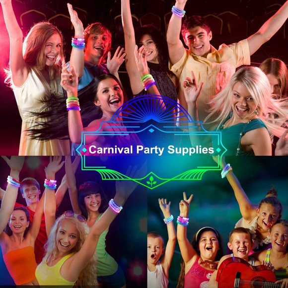 10 Pack Halloween Glow Sticks Bracelets Glow in The Dark Halloween Party… - Picture 4 of 7